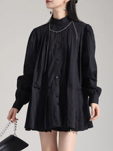 Robe courte à boutonnage simple Reya